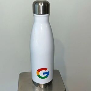 Google Chrome White Double Wall Stainless Vacuum Travel Bottle 17 oz stainless